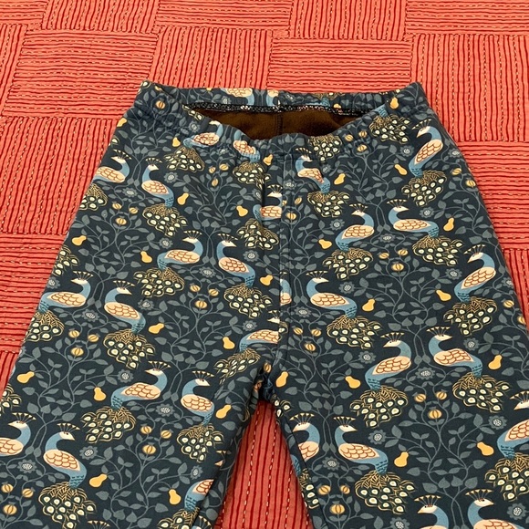 Just Cozy size women’s m/l peacock & Floral Patterned velour Leggings - Picture 12 of 13